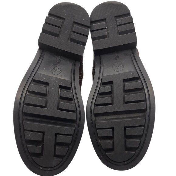 Hudson London Oxblood Burgundy Leather Moto Boots SZ 37 - Picture 12 of 16